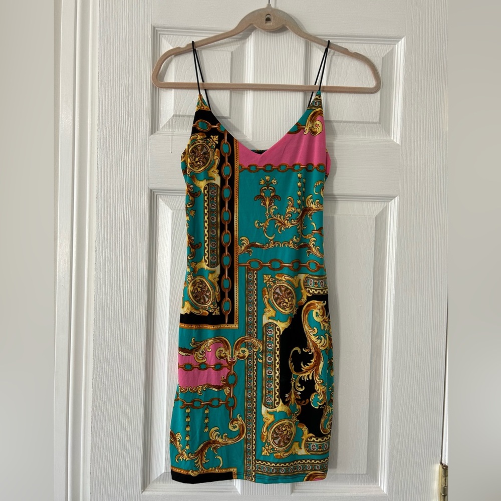 Mind code mini dress